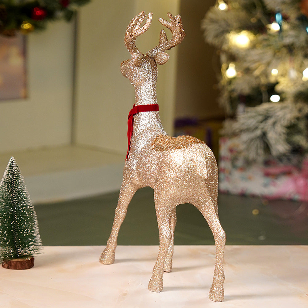 18 inches Big Bronze sequence Reindeer Christmas Décor and Decoration
