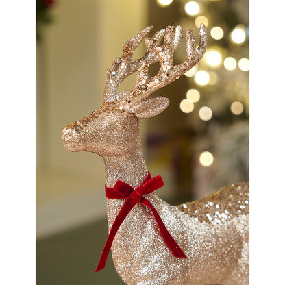 18 inches Big Bronze sequence Reindeer Christmas Décor and Decoration