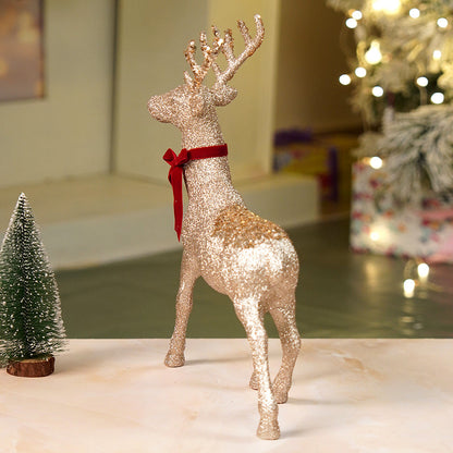 15 inches Bronze sequence Reindeer Christmas Décor and Decoration