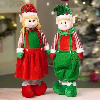 2pcs Combo of Mr & Mrs Naughty Elves  Christmas Table & Home Décor