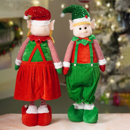 2pcs Combo of Mr & Mrs Naughty Elves  Christmas Table & Home Décor