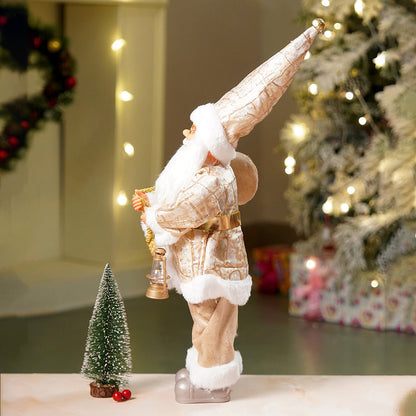 18 inches Dark Gold Santa Christmas Home & Table Décor