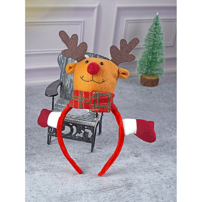 3d Rudolf Reindeer Christmas Hairband for Kids and Adults (Free Size)
