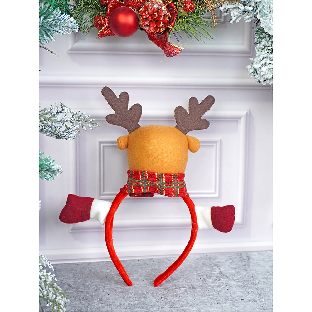 3d Rudolf Reindeer Christmas Hairband for Kids and Adults (Free Size)