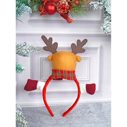3d Rudolf Reindeer Christmas Hairband for Kids and Adults (Free Size)