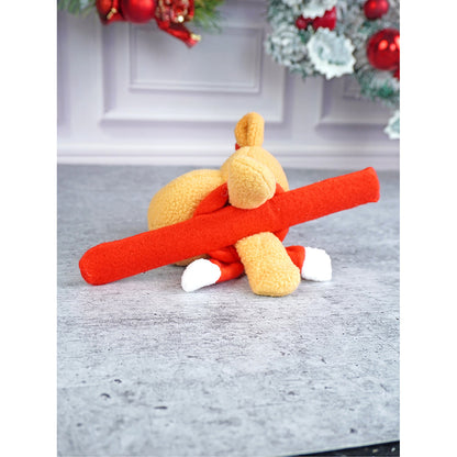 Big Size 3d Rudolf reindeer Christmas Wrist Band Slap Band for Kids and Adults (Free Size)