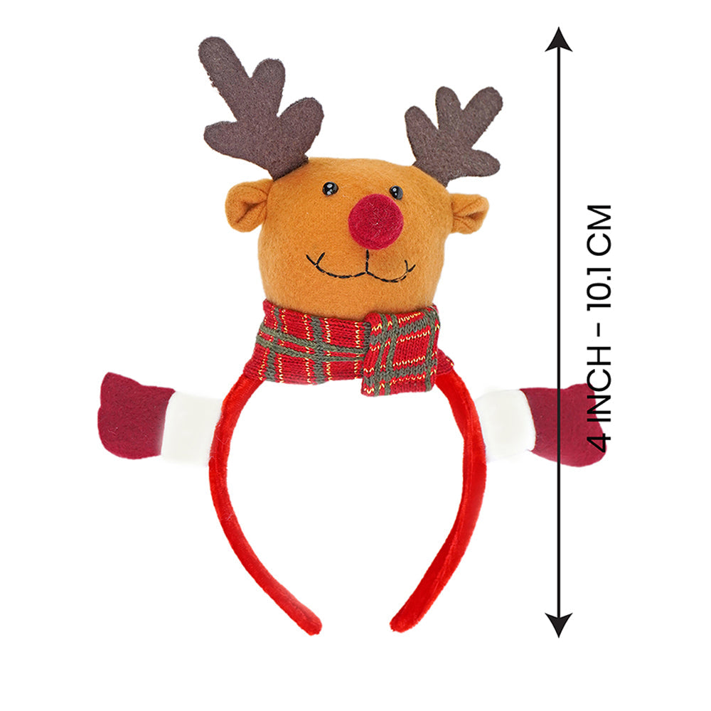 3pcs matching Reindeer set of wristband, Gift sack and hairband for gifts and Christmas Décor
