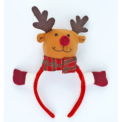 3pcs matching Reindeer set of wristband, Gift sack and hairband for gifts and Christmas Décor
