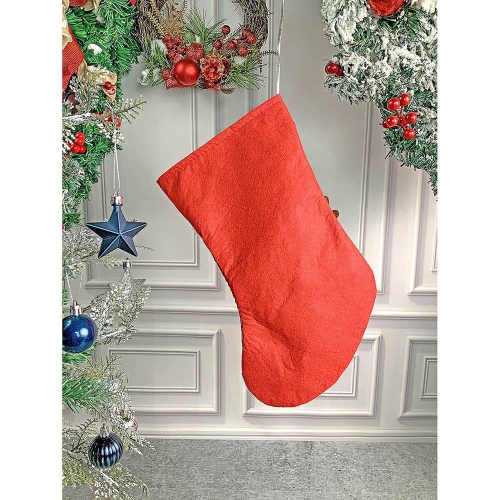 Flying Deer Christmas Stocking, 13 inches