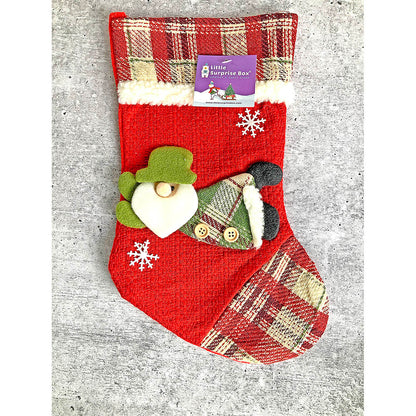 Flying Santa Christmas Stocking, 13 inches