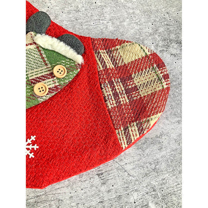 Flying Santa Christmas Stocking, 13 inches