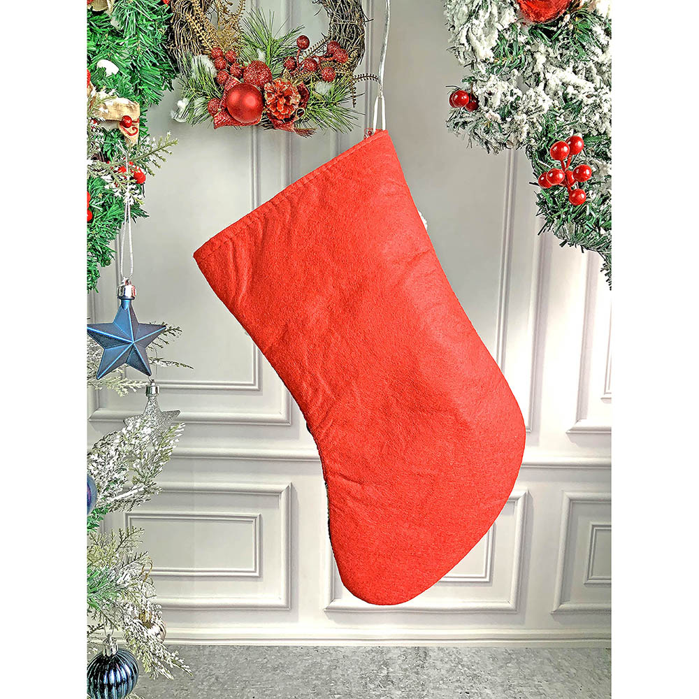 Flying Snowman Christmas Stocking, 13 inches