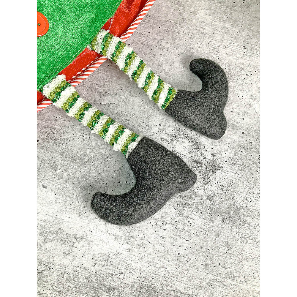 Velvet Glitter Snowman Christmas Stocking, 16 inches