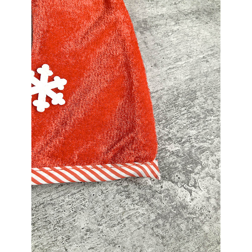 Velvet Glitter Snowman Christmas Stocking, 16 inches