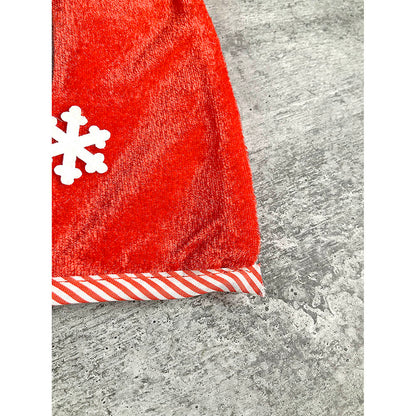 Velvet Glitter Snowman Christmas Stocking, 16 inches