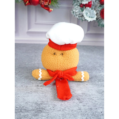 Big Size 3d Gingerbread Man Christmas Wrist Band Slap Band for Kids and Adults (Free Size)