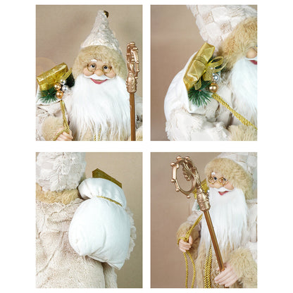 24 inches/2feet Gold King style Santa,Christmas Home and Table Décor