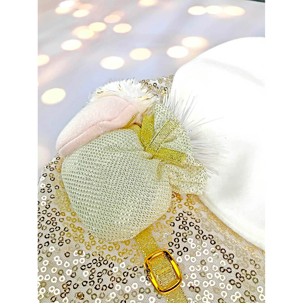 Golden Santa Christmas Stocking, 16 inches