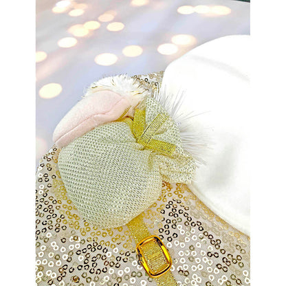 Golden Santa Christmas Stocking, 16 inches