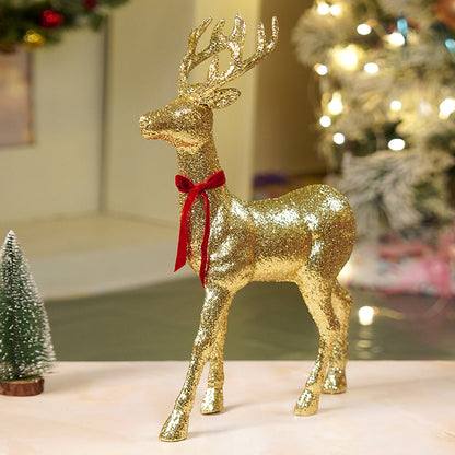 18 inches Big Gold shimmer Reindeer Christmas Décor and Decoration