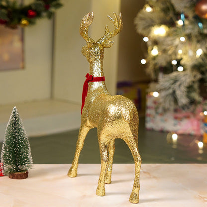 18 inches Big Gold shimmer Reindeer Christmas Décor and Decoration