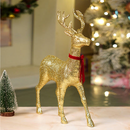 18 inches Big Gold shimmer Reindeer Christmas Décor and Decoration
