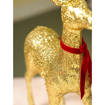 18 inches Big Gold shimmer Reindeer Christmas Décor and Decoration