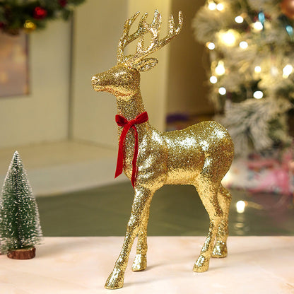 18 inches & 15inches 2pcs  Gold Reindeer Combo Christmas Décor and Decoration