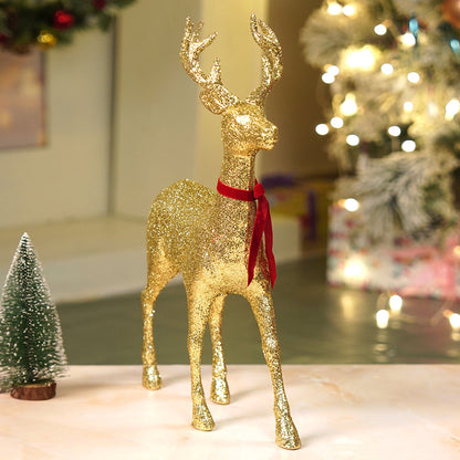 18 inches & 15inches 2pcs  Gold Reindeer Combo Christmas Décor and Decoration