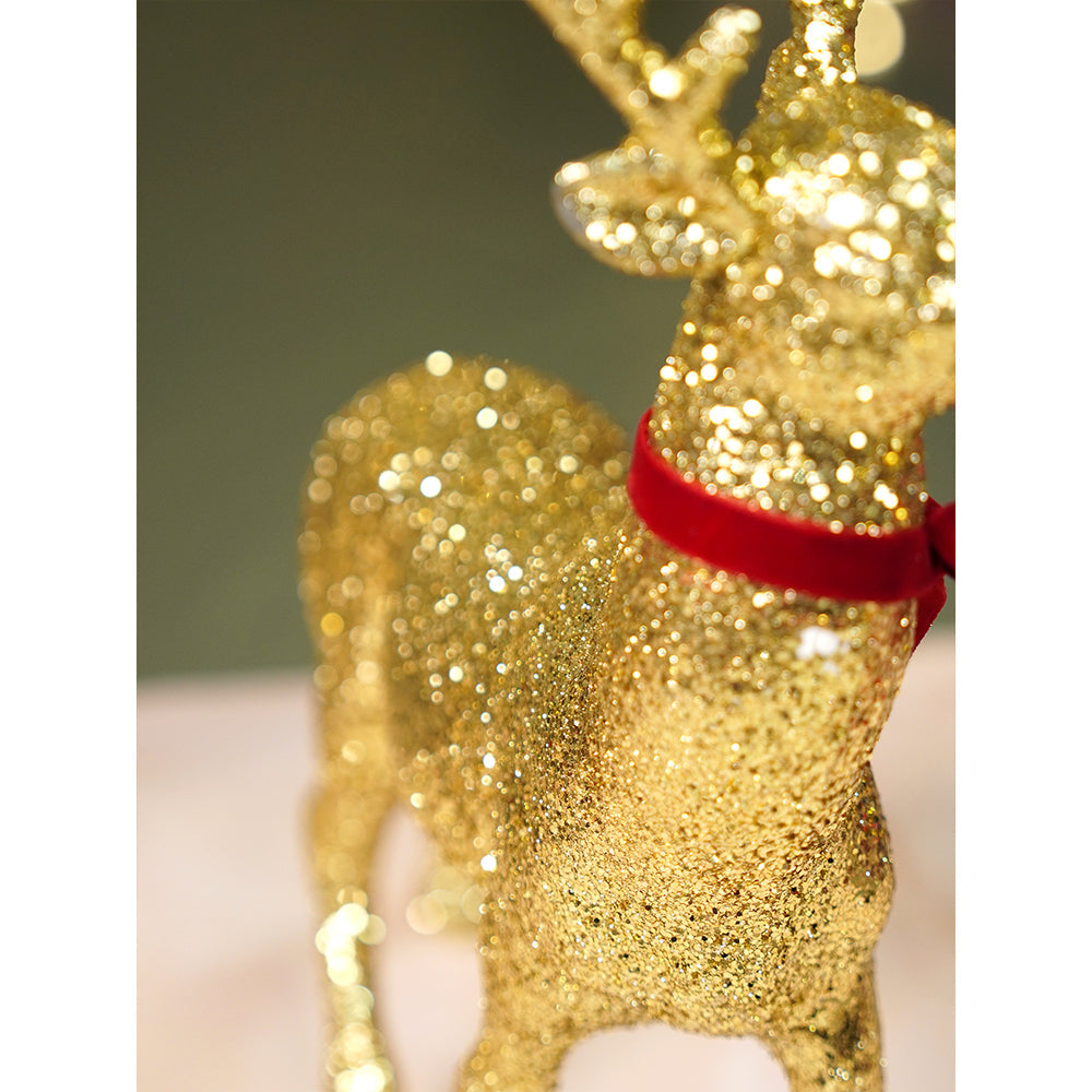 18 inches & 15inches 2pcs  Gold Reindeer Combo Christmas Décor and Decoration