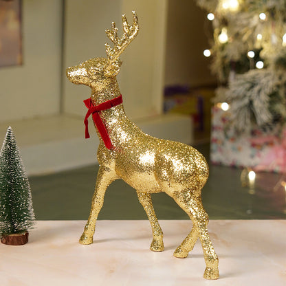 15 inches Gold shimmer Reindeer Christmas Décor and Decoration