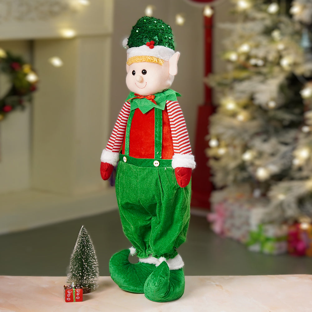 3.5 feet Green Dungary Naughty Elf Christmas Table & Home Décor