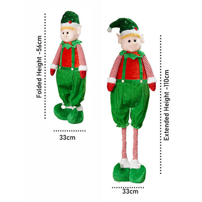 3.5 feet Green Dungary Naughty Elf Christmas Table & Home Décor