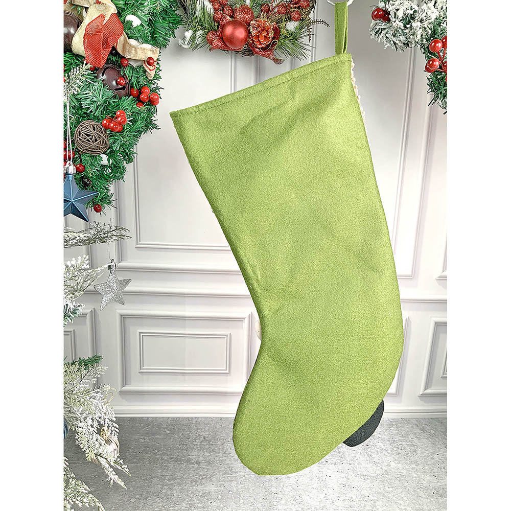 Hoho Lettering Santa Christmas Stocking, 18 inches