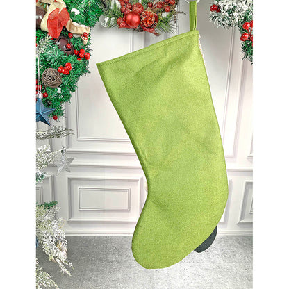 Hoho Lettering Santa Christmas Stocking, 18 inches