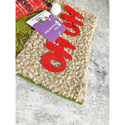 Hoho Lettering Santa Christmas Stocking, 18 inches
