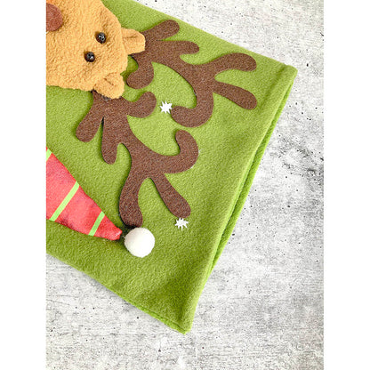 Santa Long Hanging Knot Legs Christmas Stocking, 16 inches