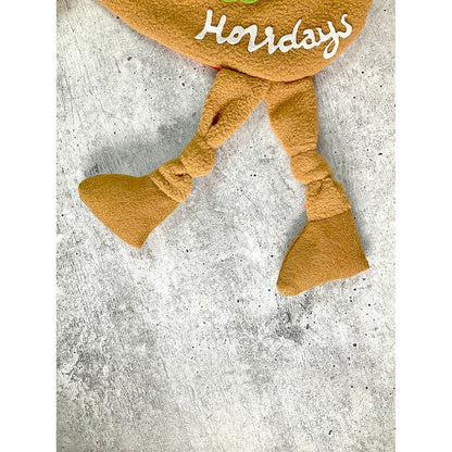 Snowman Long Hanging Knot Legs Christmas Stocking, 16 inches