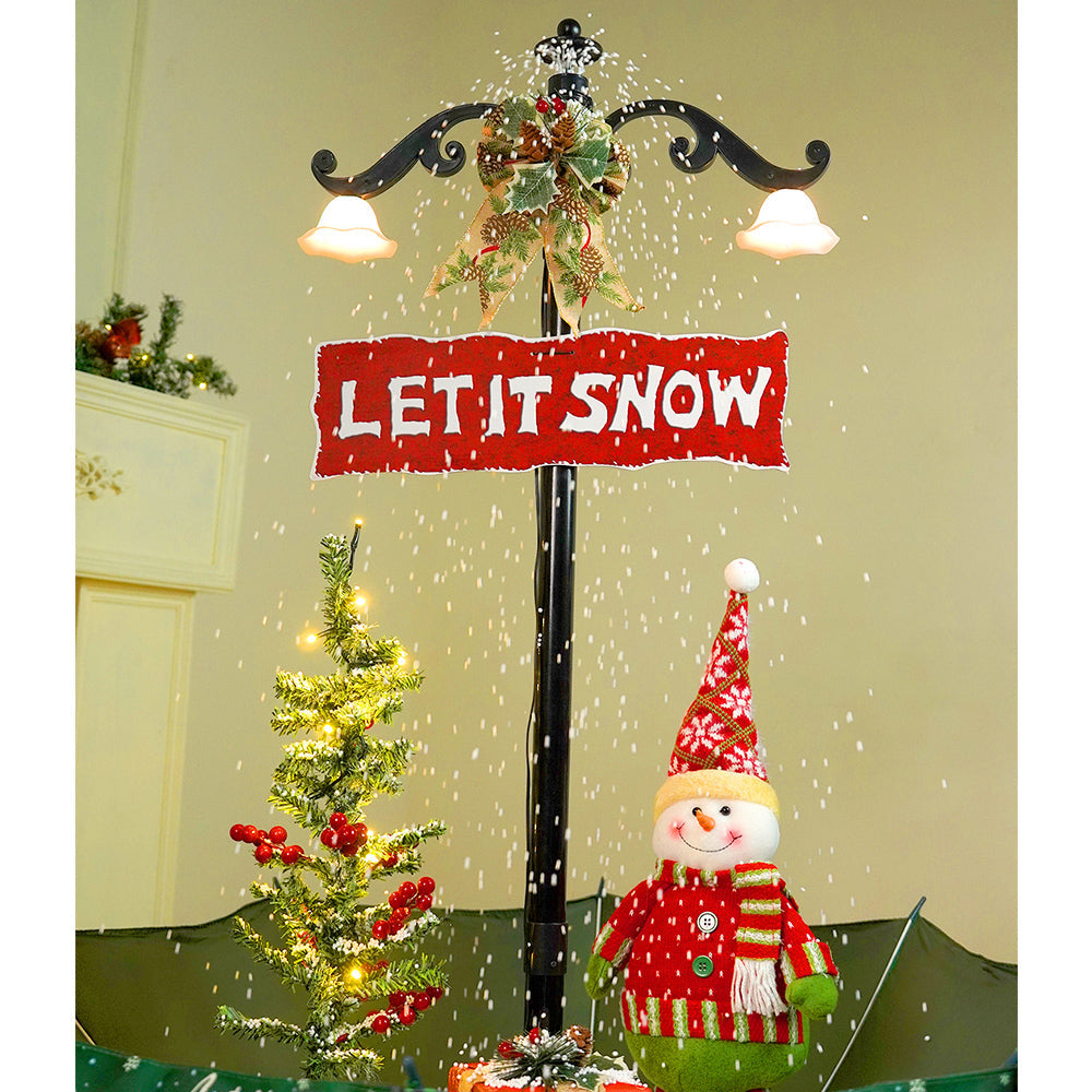 2.5feet, Let it Snow Snowfall effect with light & music Umbrella styled Christmas home Décor