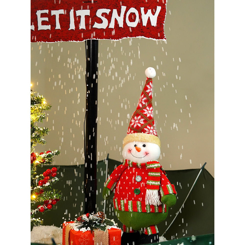 2.5feet, Let it Snow Snowfall effect with light & music Umbrella styled Christmas home Décor