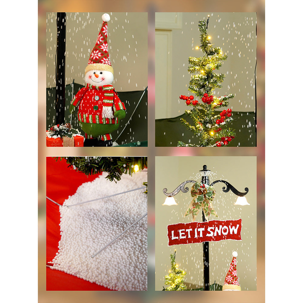 2.5feet, Let it Snow Snowfall effect with light & music Umbrella styled Christmas home Décor