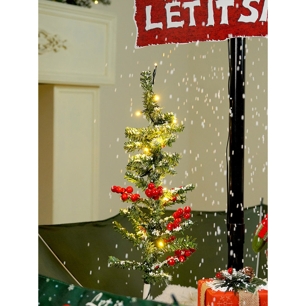 2.5feet, Let it Snow Snowfall effect with light & music Umbrella styled Christmas home Décor
