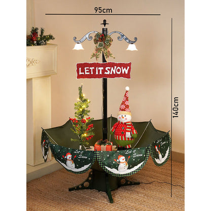 2.5feet, Let it Snow Snowfall effect with light & music Umbrella styled Christmas home Décor