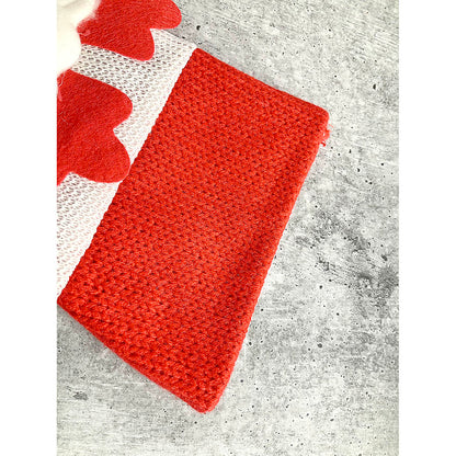 Mini  Snowflake Deer Christmas Stocking, 10 inches