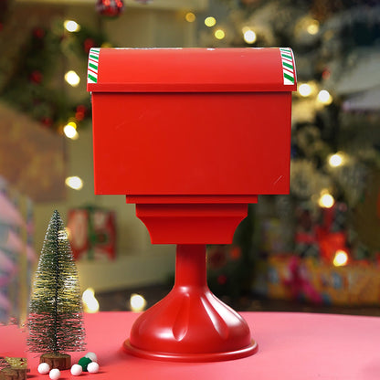 North Pole Mailbox Snowglobe with Light,Muisc and Snowfall.