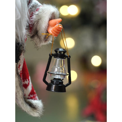 18 inches Red & White Snowflakes Santa , Christmas Home and Table Décor