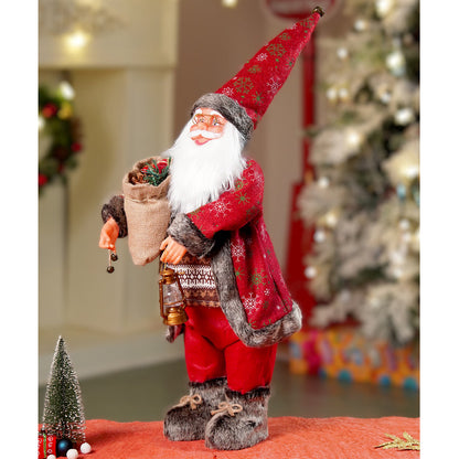 24 inches/2feet Red dark brown cardigan Dot Cardigan Santa,Christmas Home and Table Décor