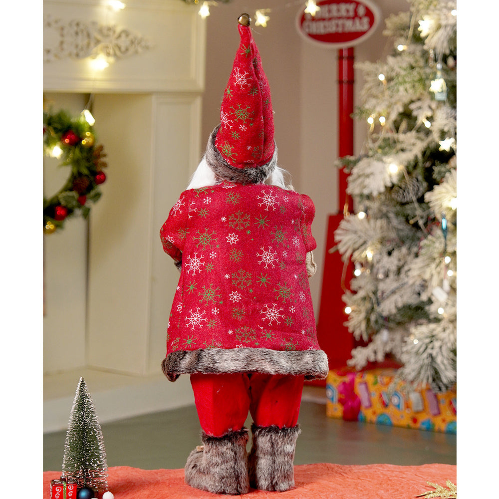 24 inches/2feet Red dark brown cardigan Dot Cardigan Santa,Christmas Home and Table Décor