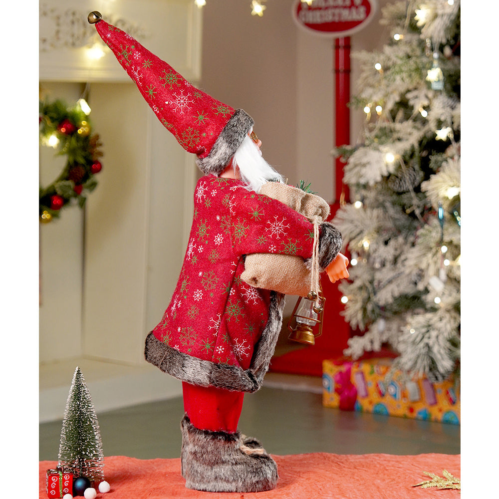 24 inches/2feet Red dark brown cardigan Dot Cardigan Santa,Christmas Home and Table Décor