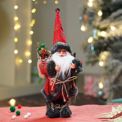 12 inches Red & Green dotted Santa , Christmas Home and Table Décor